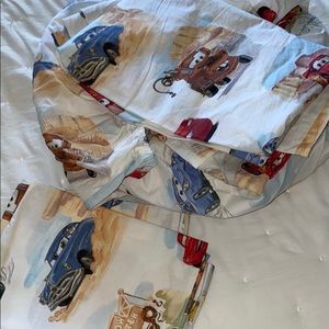 Pottery barn kids Cars Sheet set